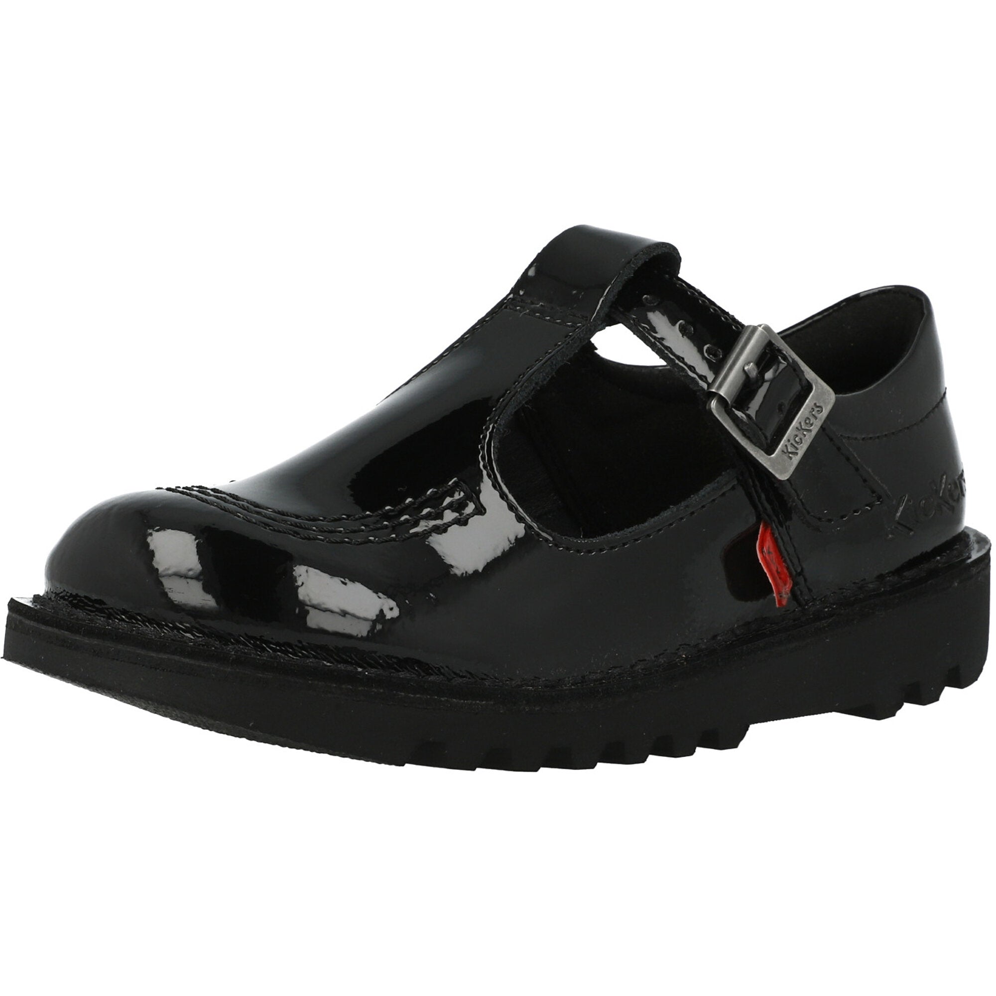 Kickers Kick T-Bar Black Leather School Shoes – Awesome Shoes