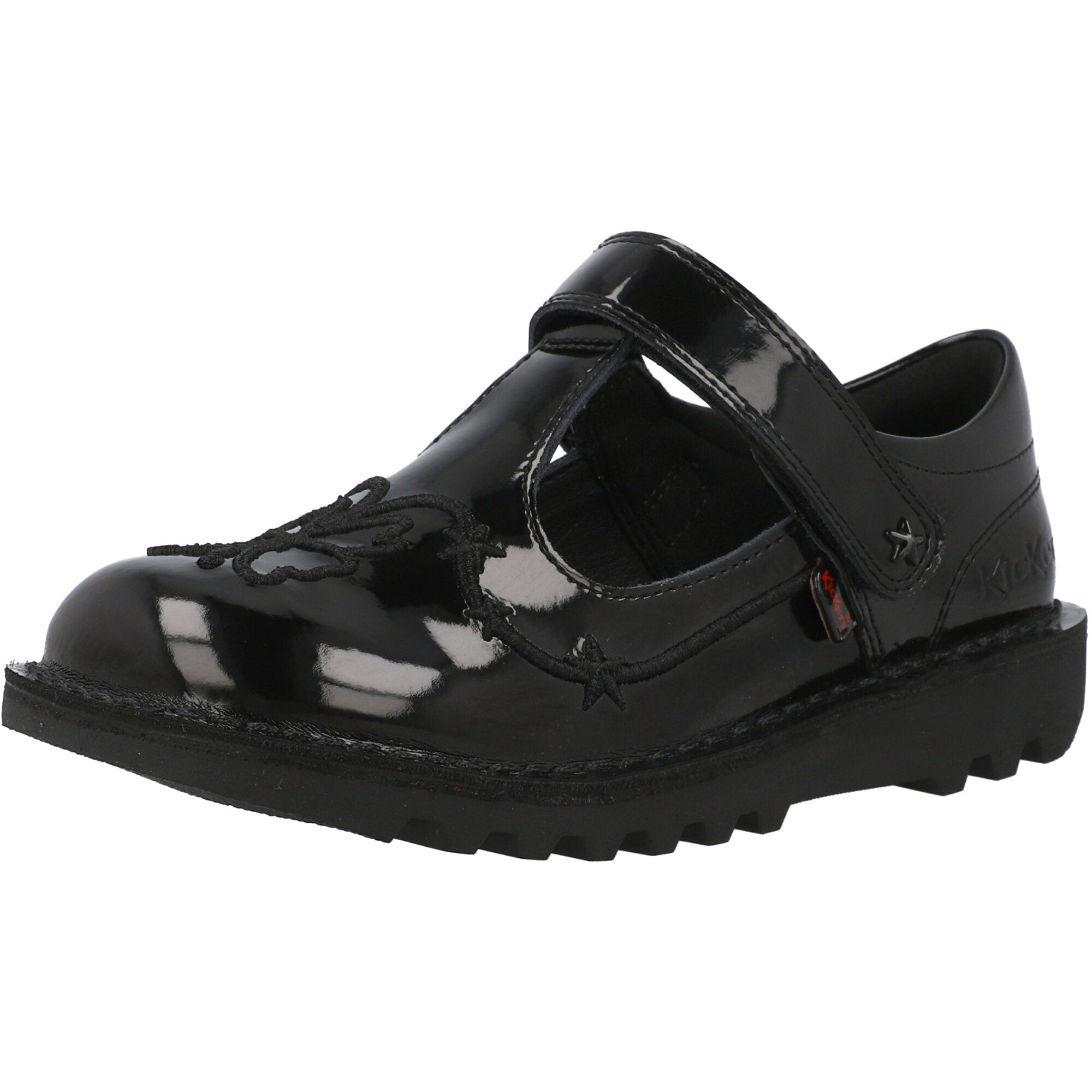 Kickers Kick T Stardust Black T-bar Shoes – Awesome Shoes