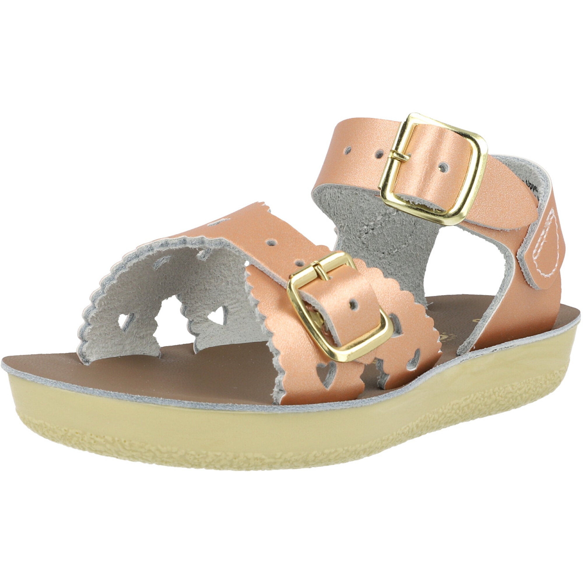Salt-Water Sun-San Sweetheart Rose Gold Sandals