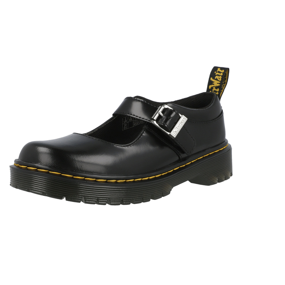 Dr Martens MJ Bex Black Junior School Shoes