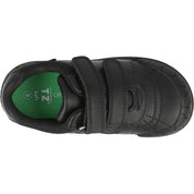 ToeZone Dex Vegan Dinosaur Rip Tape School Shoes Black