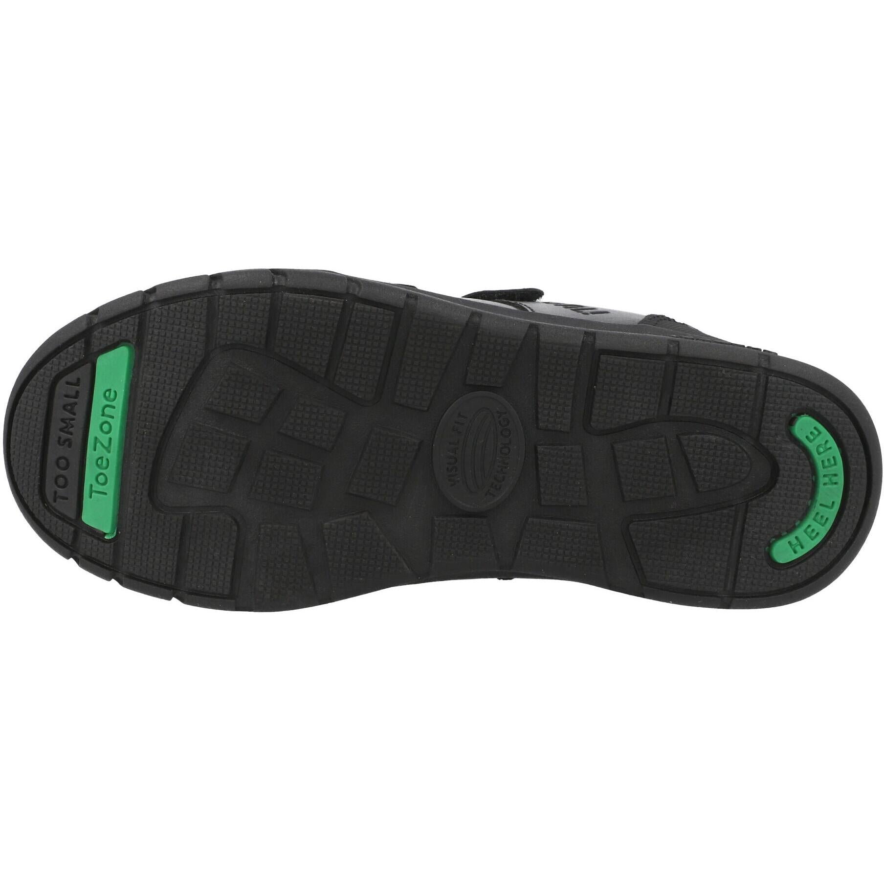 ToeZone Strike Football School Shoes Black