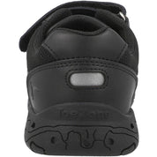 ToeZone Rebel Dinosaur Rip Tape School Shoes Black