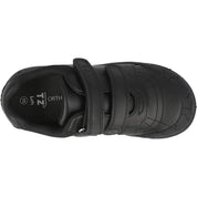 ToeZone Rebel Dinosaur Rip Tape School Shoes Black