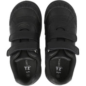 ToeZone Rebel Dinosaur Rip Tape School Shoes Black