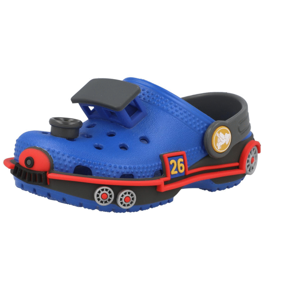 Crocs Kids Classic IAM Train Clog T Blue Bolt/Carbon 2131875ED