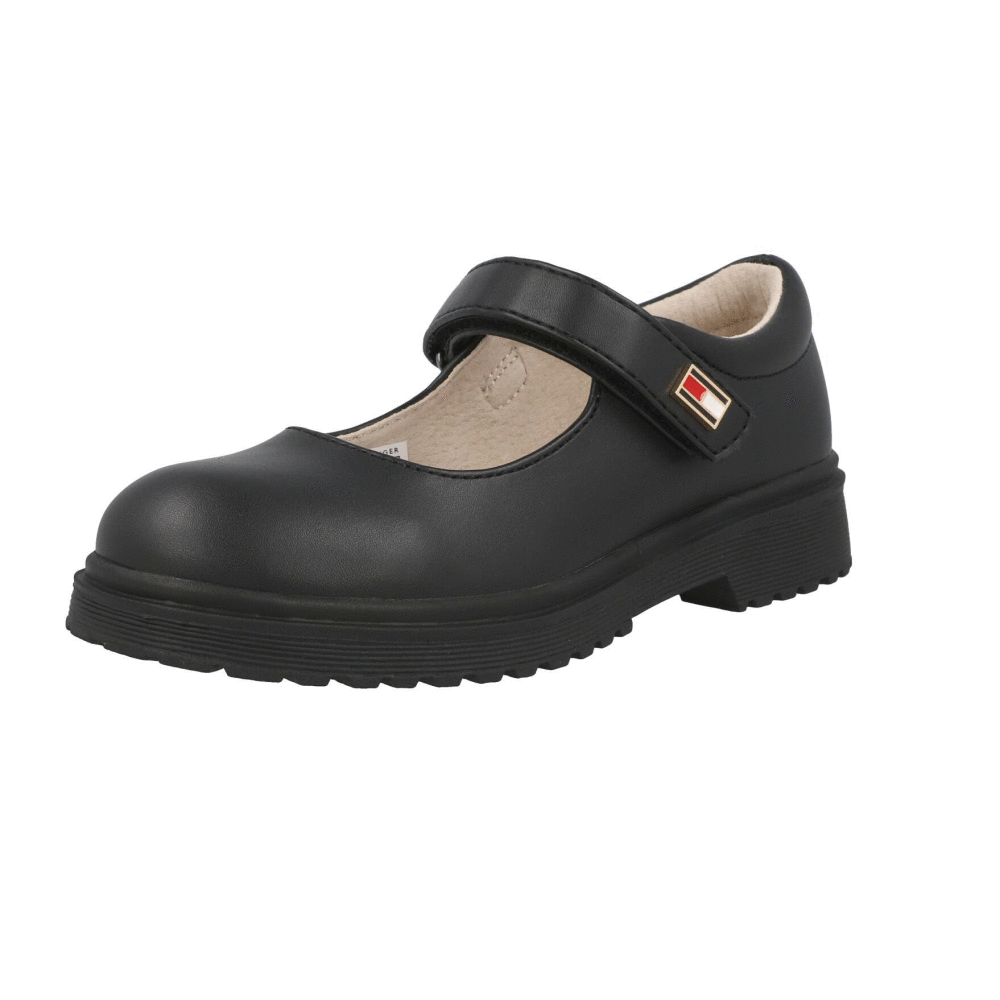 Tommy Hilfiger Ballerina Black School Shoes