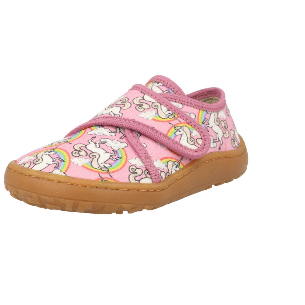 Froddo Barefoot Slippers White Pink Unicorn G170043811