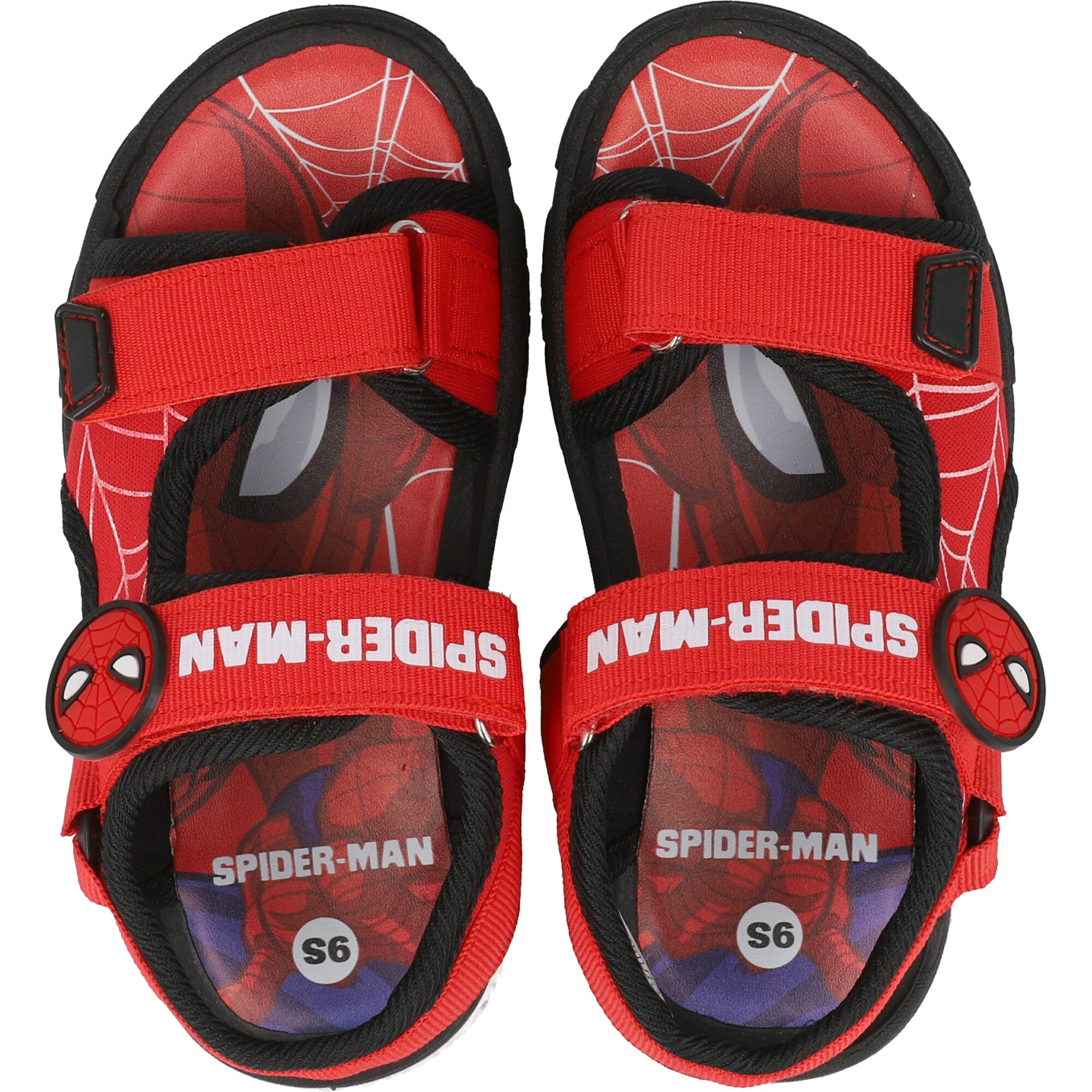 Spiderman Red Light-Up Sandals