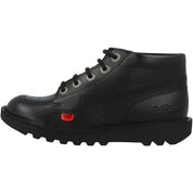 Kickers Kick Hi Black Leather Boots