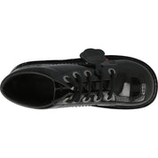 Kickers Kick Hi Black Patent Boots