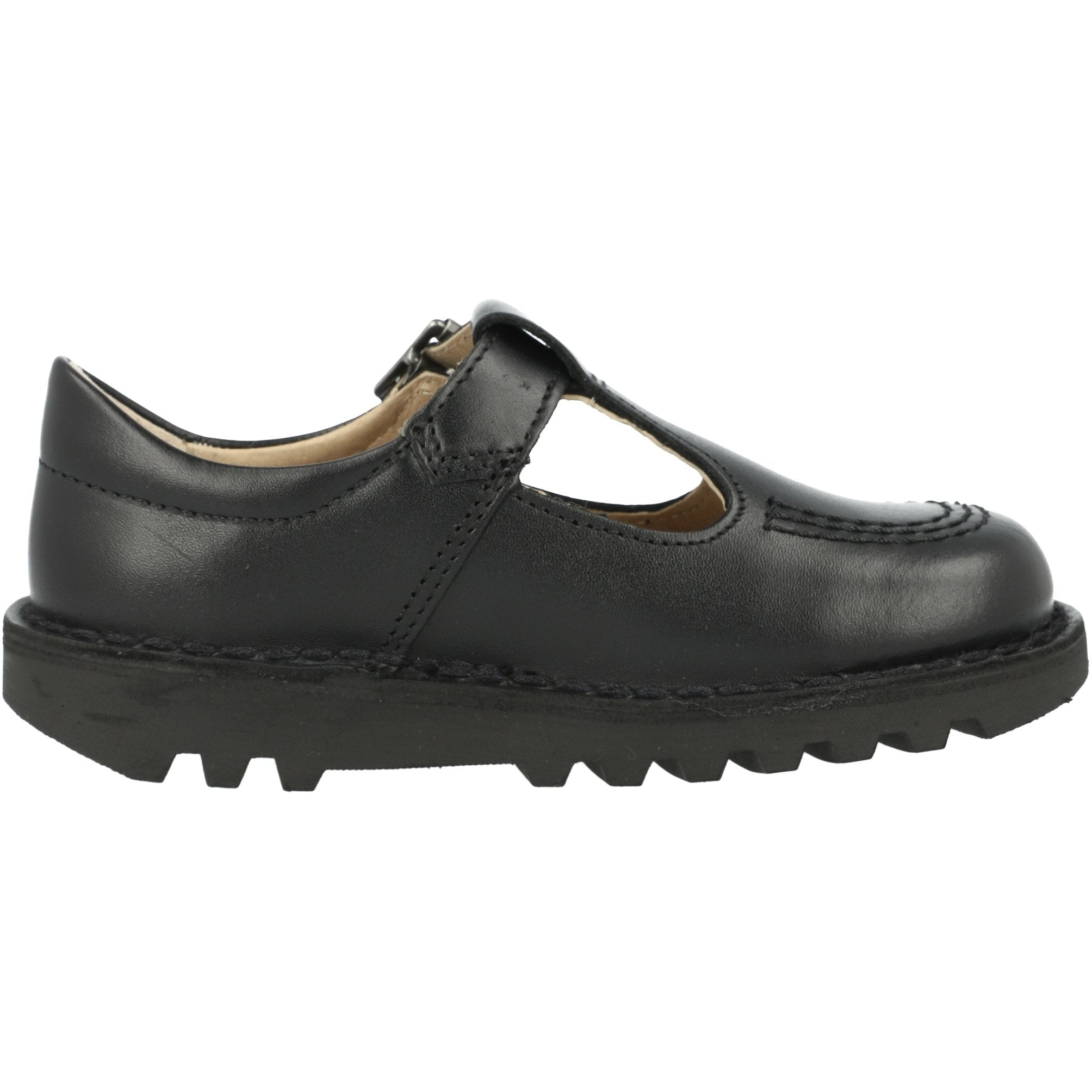 Kickers Kick T-Bar Black Shoes