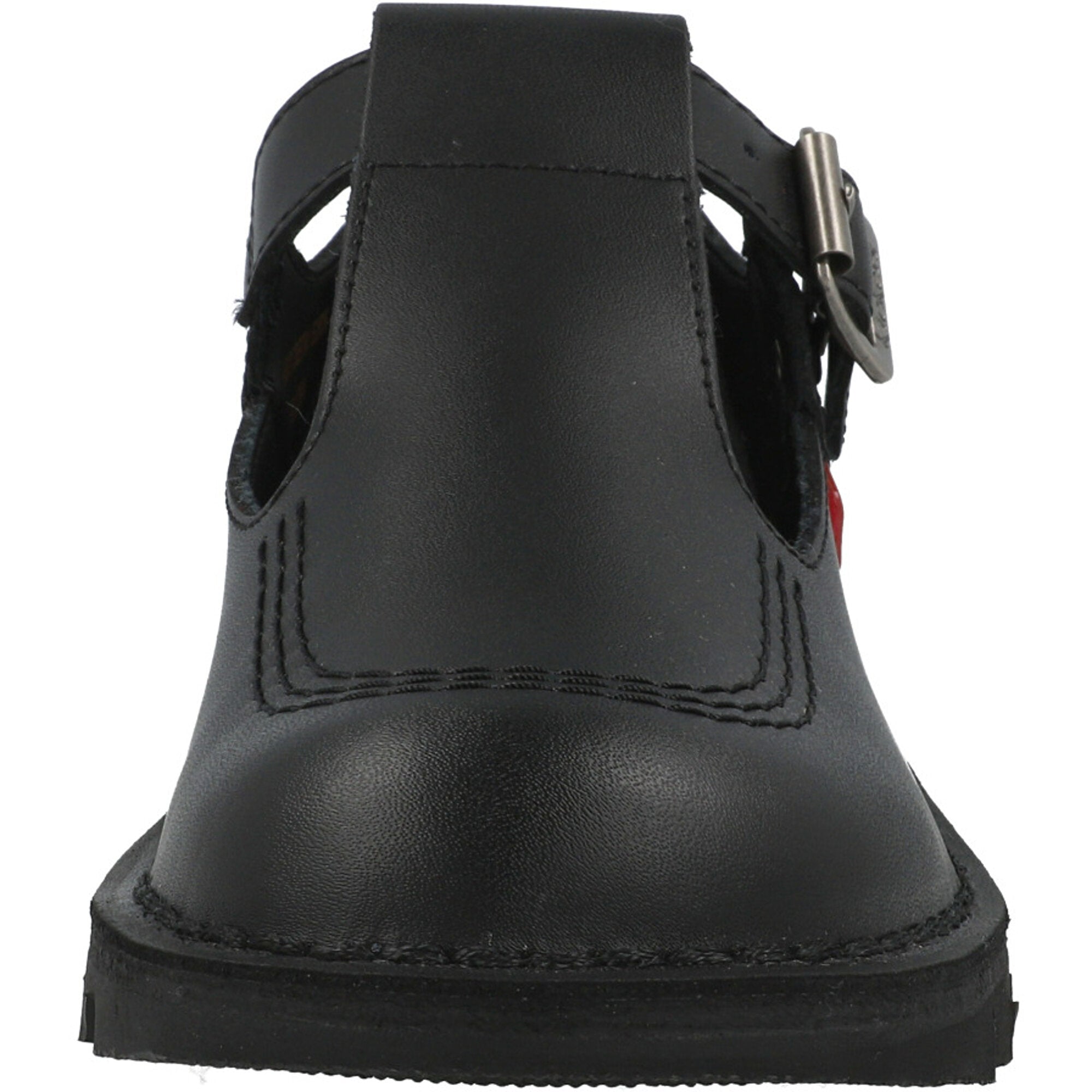 Kickers Kick T-Bar Black Leather Shoes