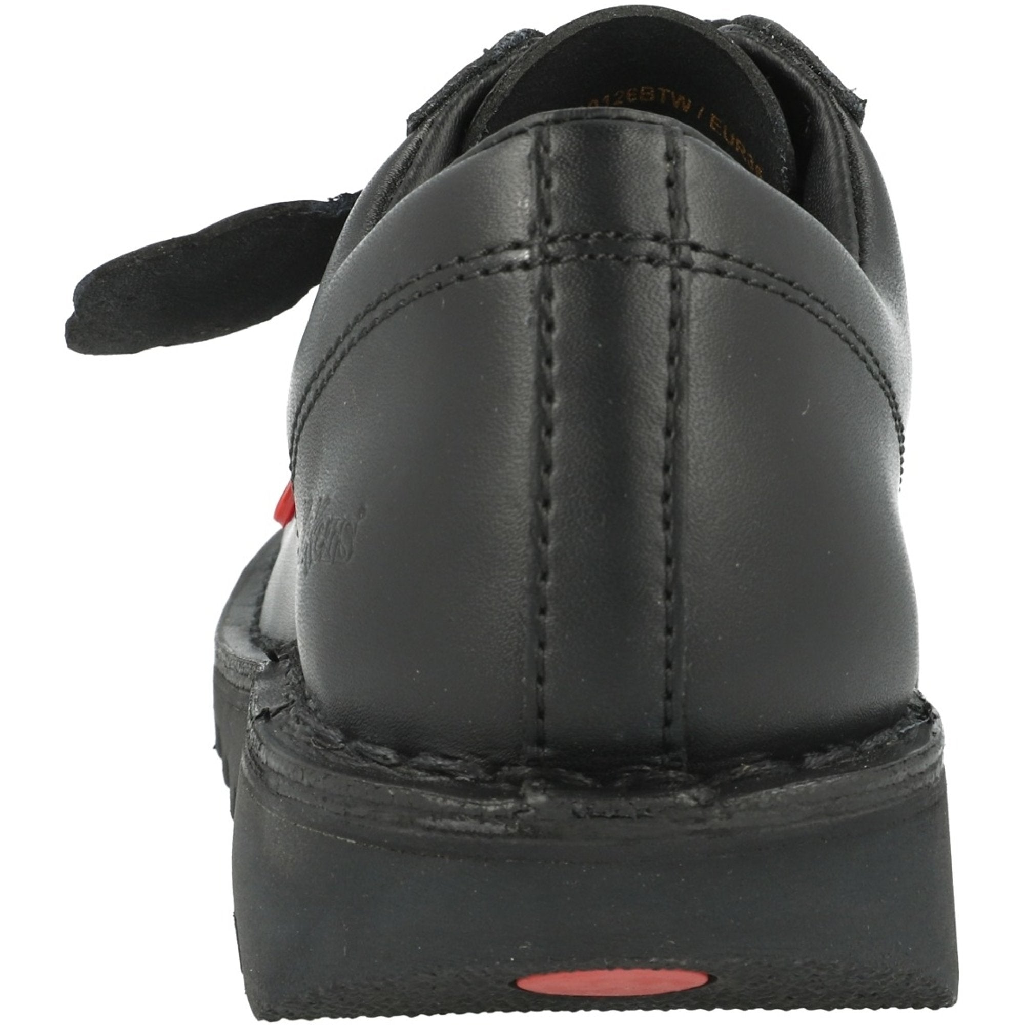 Kickers Kick Lo Black Leather Shoes