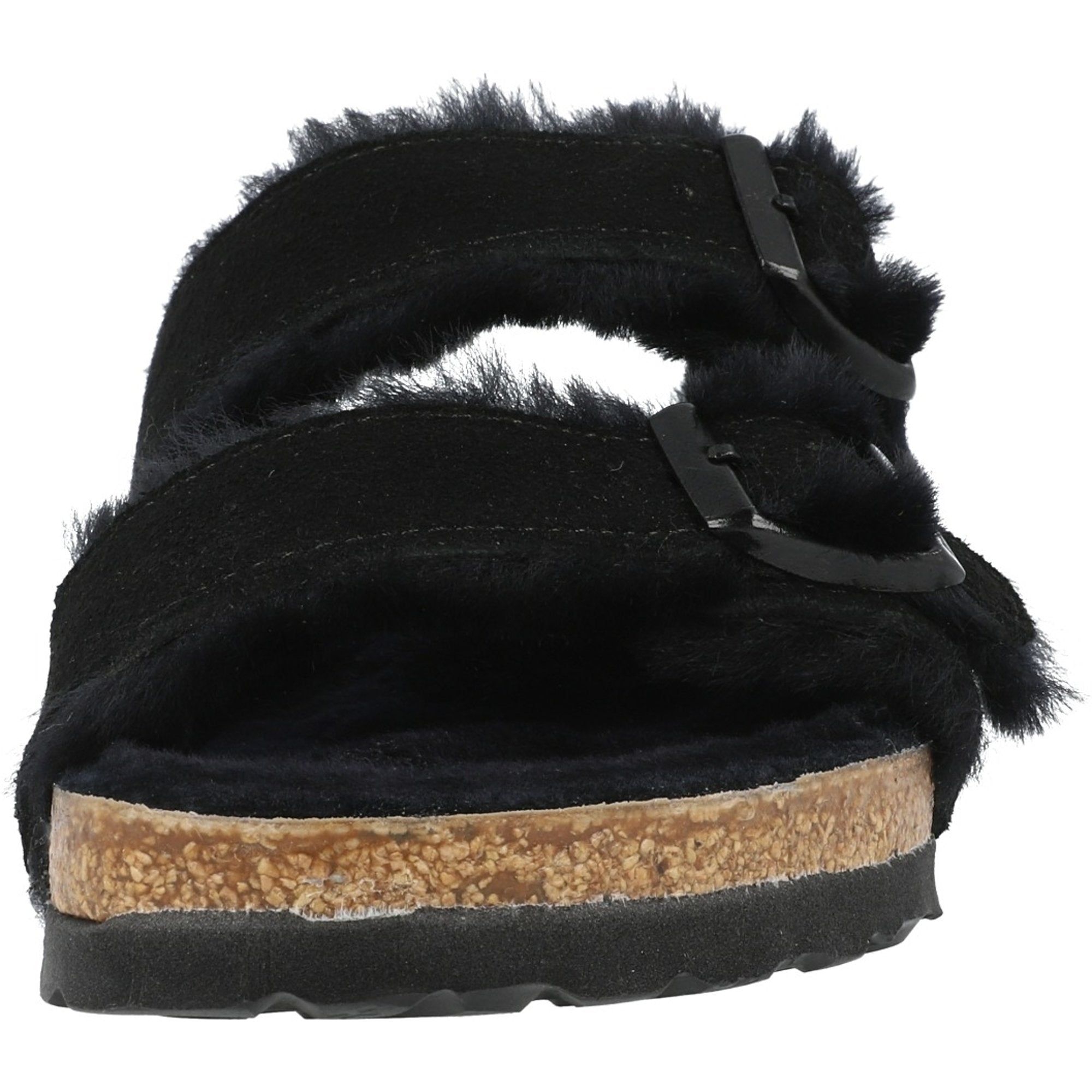 Birkenstock Arizona Shearling Black Sandals