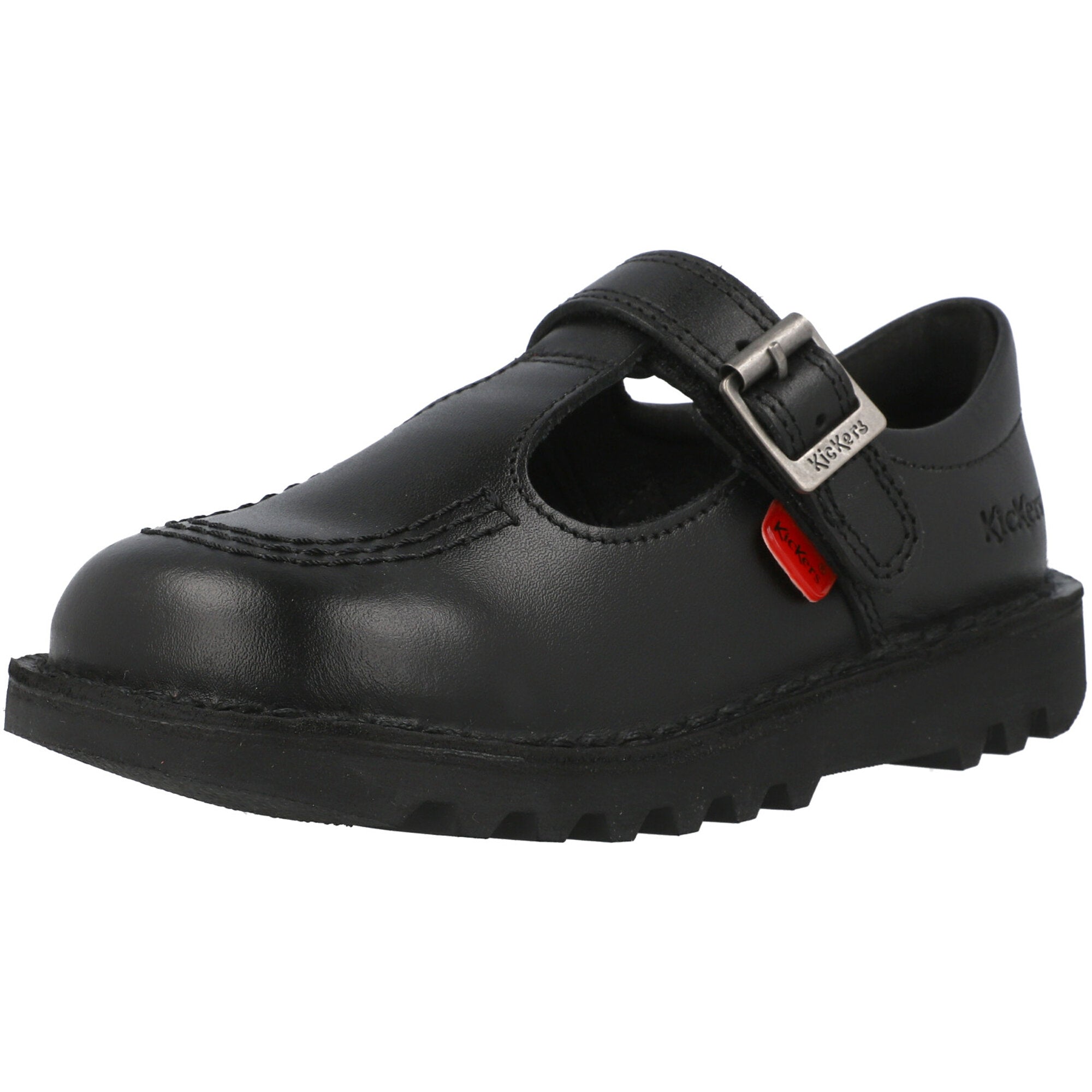 Kickers Kick T Vel I Black Leather Shoes – Awesome Shoes