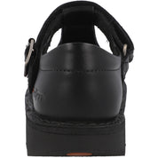 Kickers Kick T Bar Black Shoes