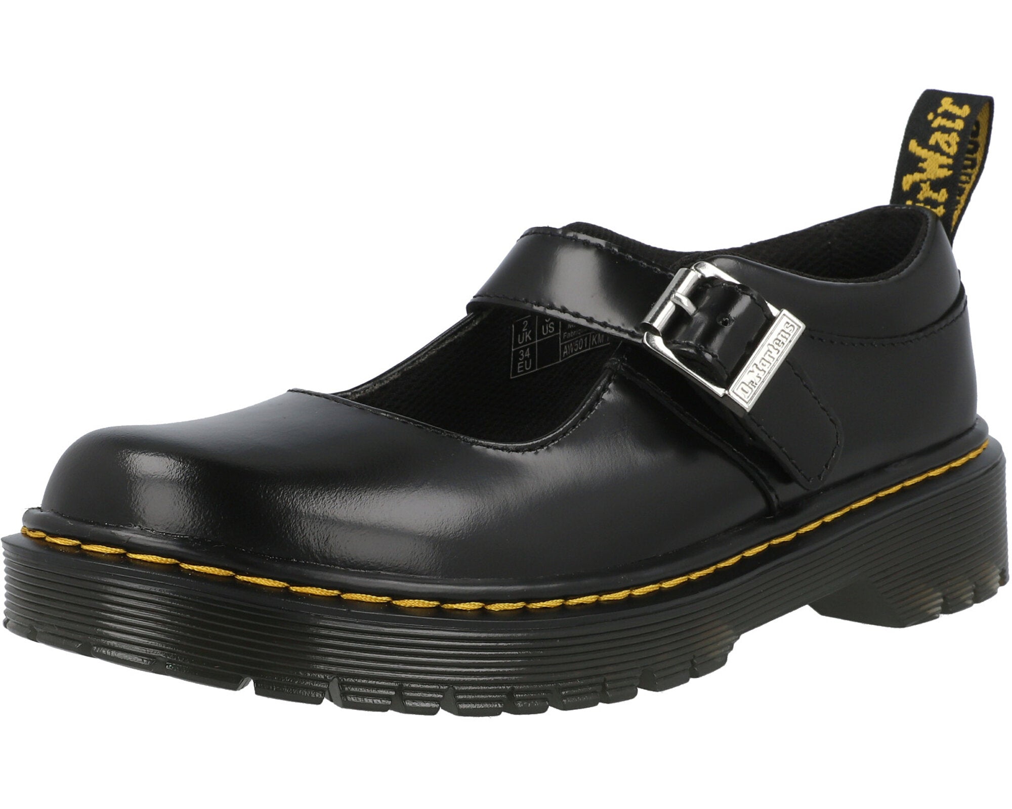 Dr Martens MJ Bex Black Junior School Shoes