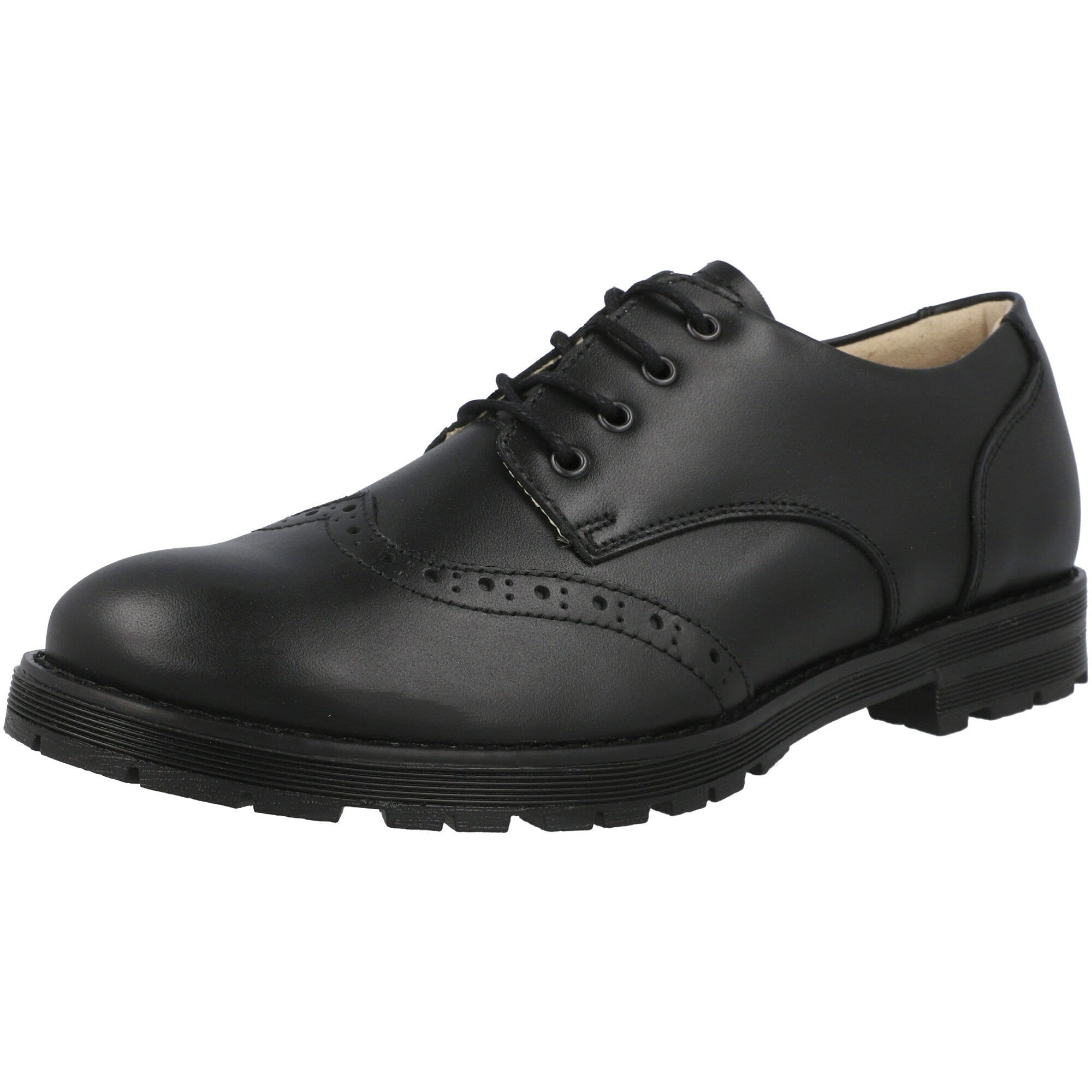 Froddo Charlie Black Leather Brogues