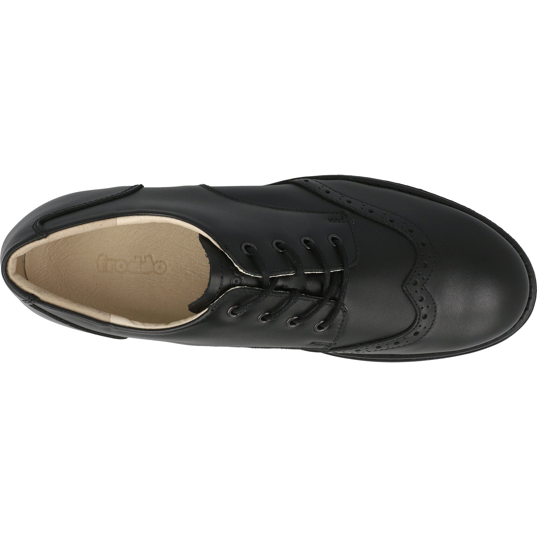 Froddo Charlie Black Leather Brogues