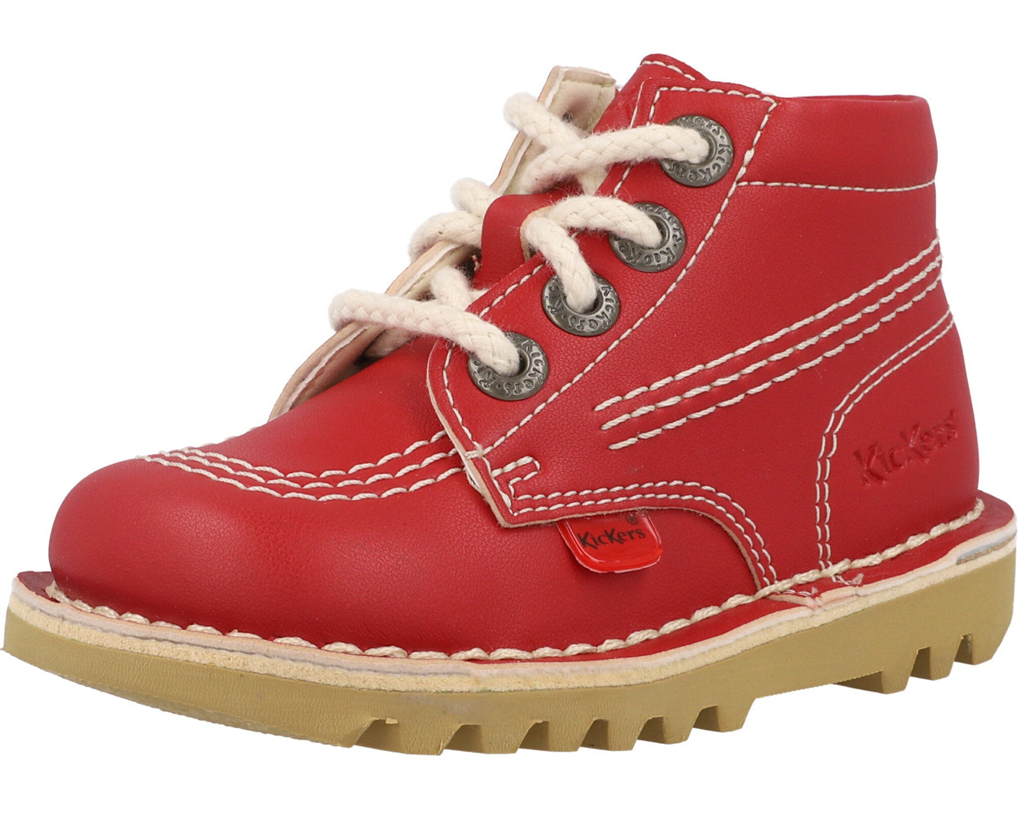 Kickers Kick Hi Vegan Red Boots