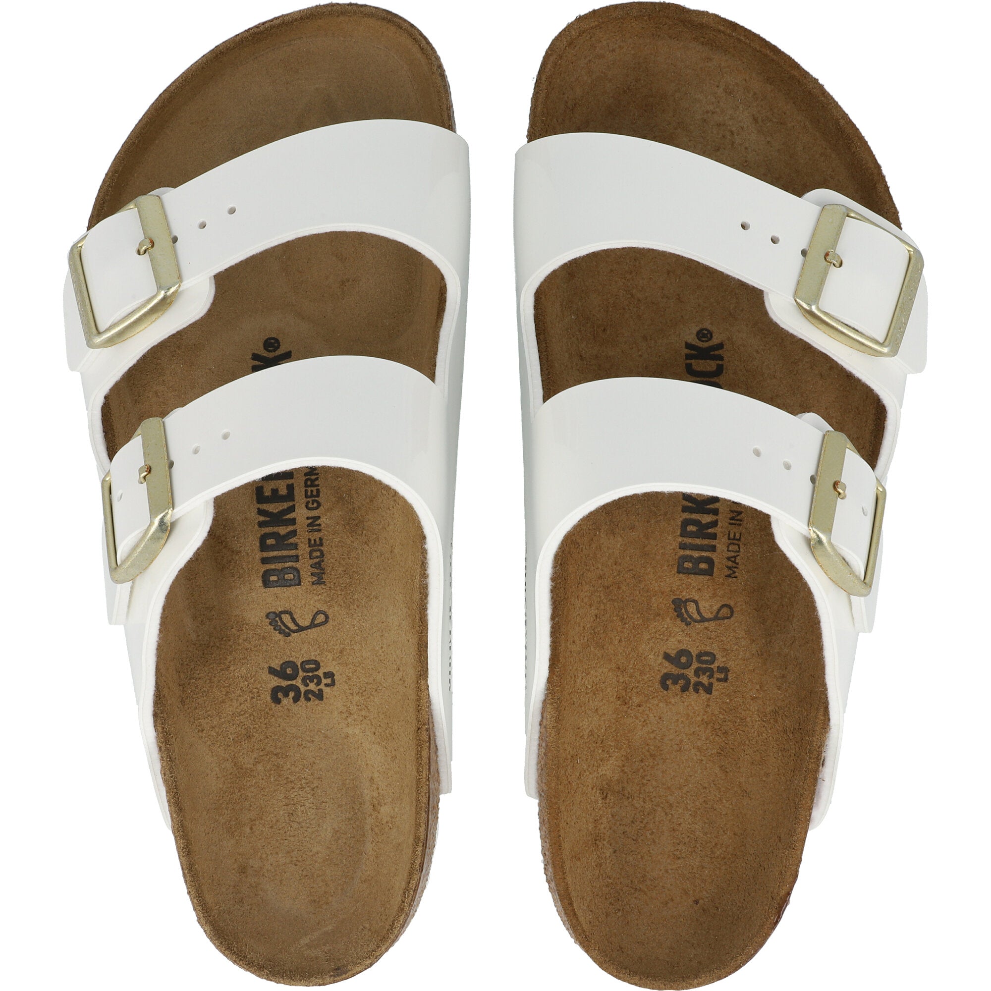 Birkenstock Arizona White Sandals