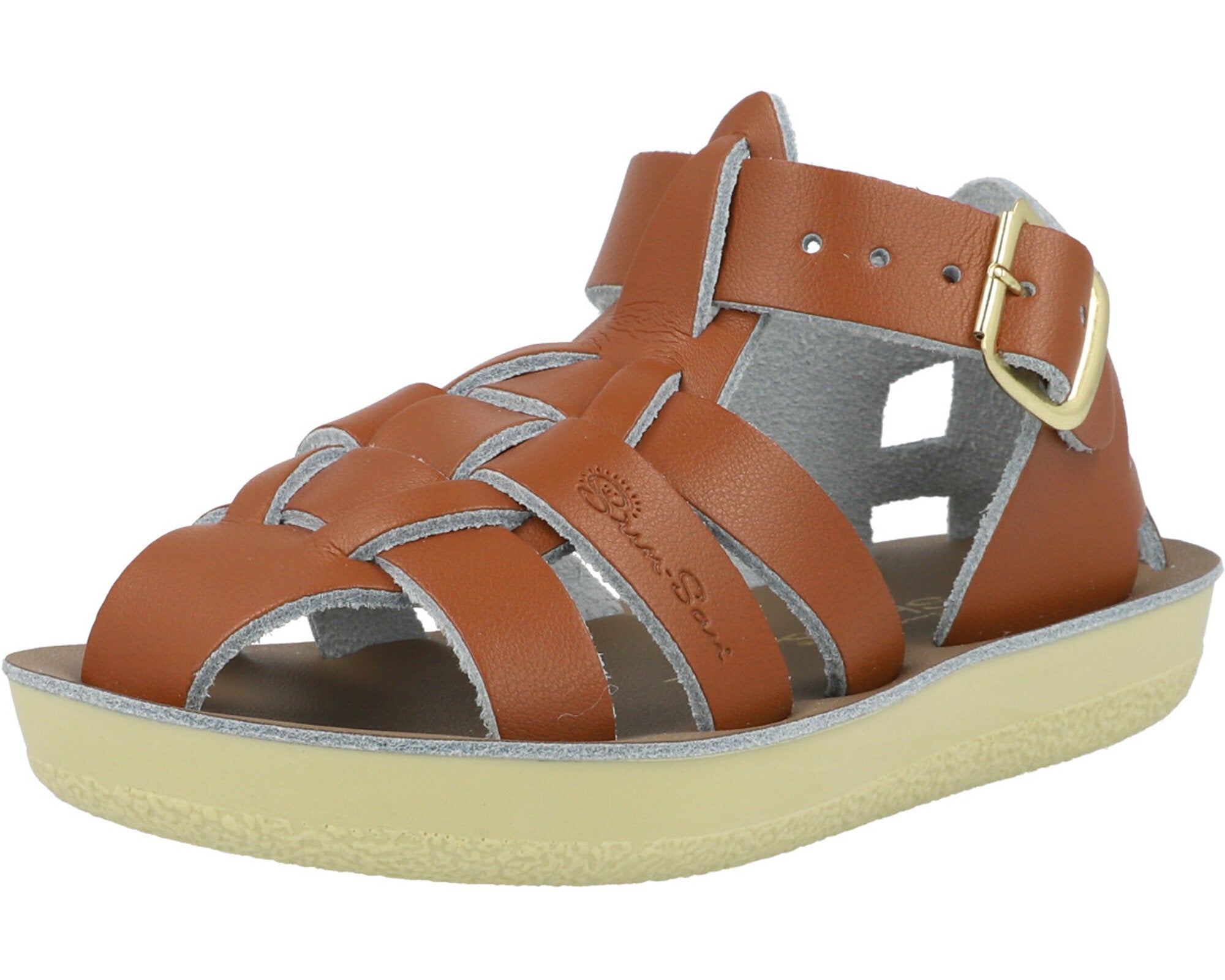 Salt-Water Sun-San Shark Tan Sandals