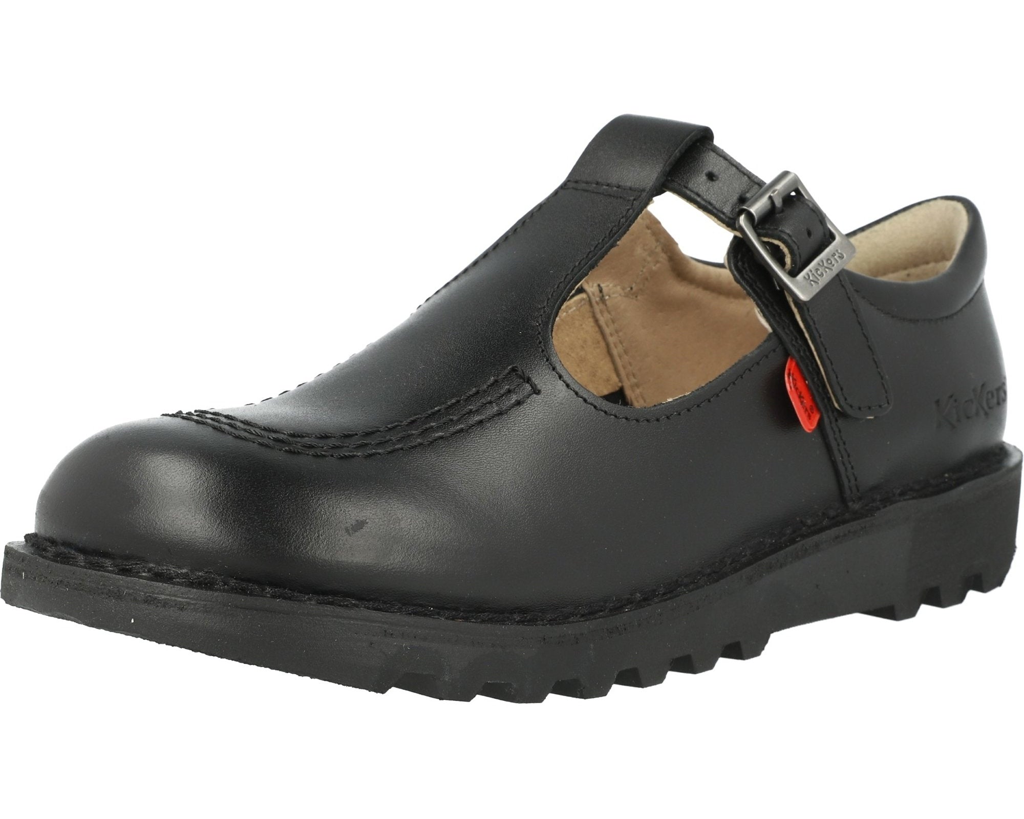 Kickers Kick T-Bar Black Shoes