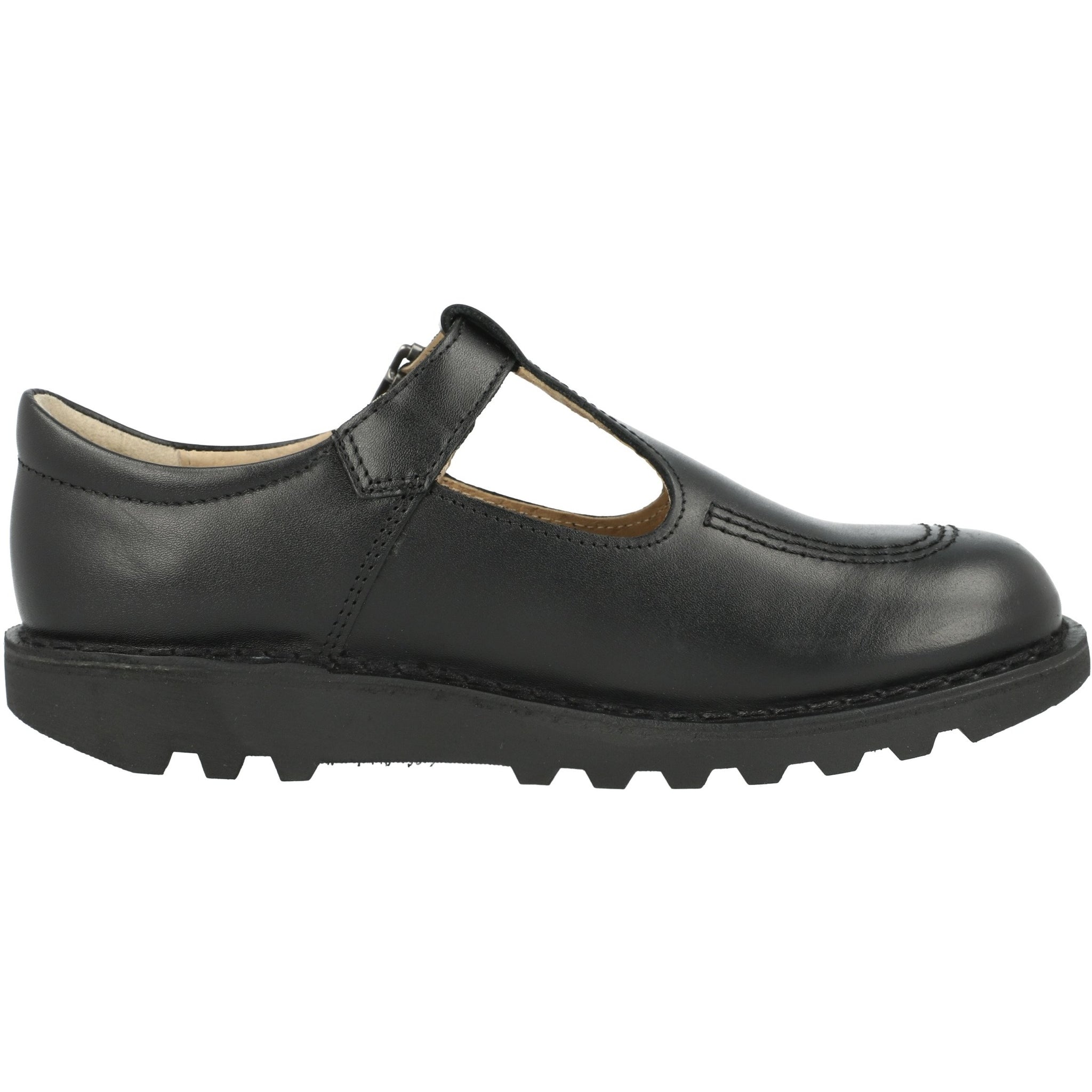 Kickers Kick T-Bar Black Shoes