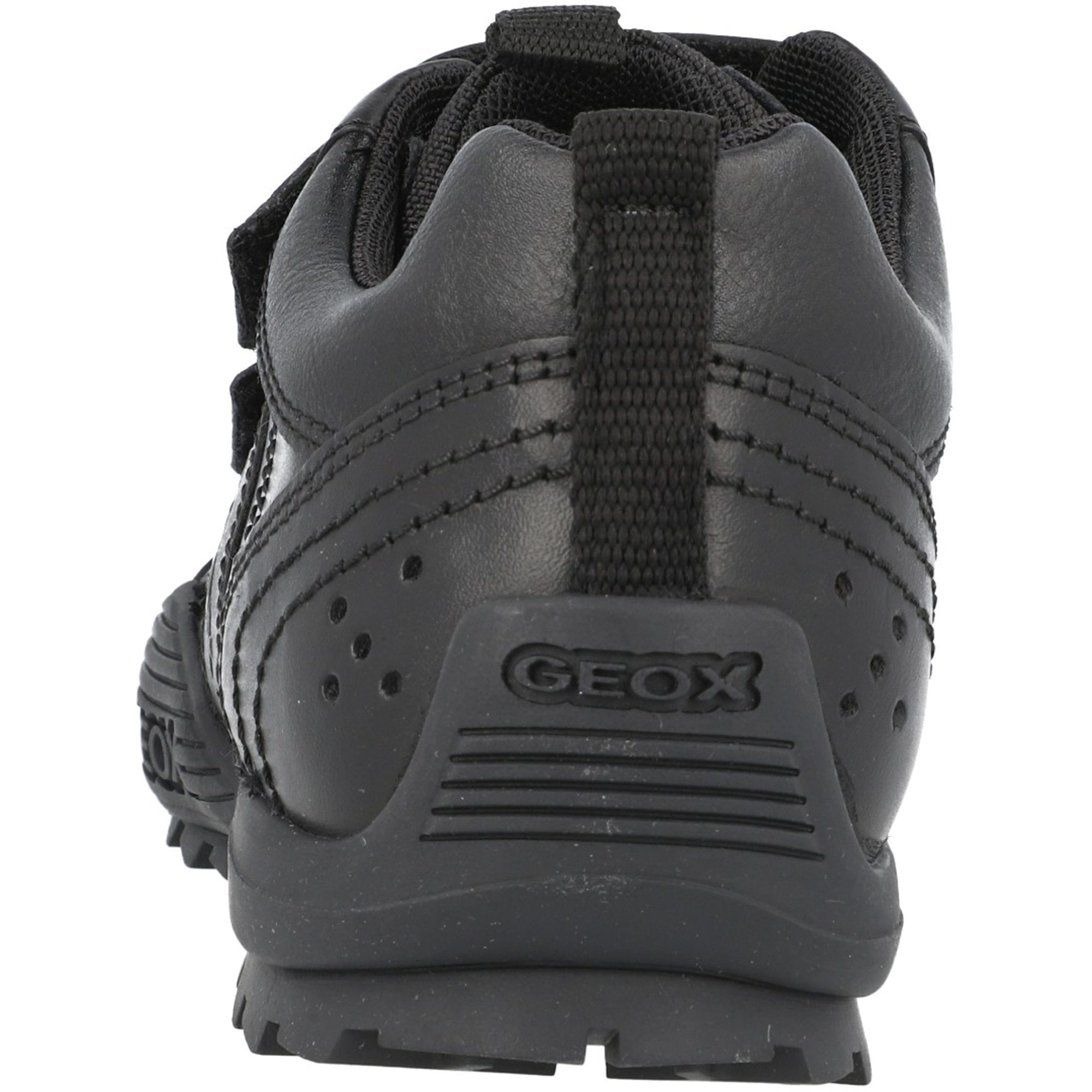 Geox J Savage Black School Shoes