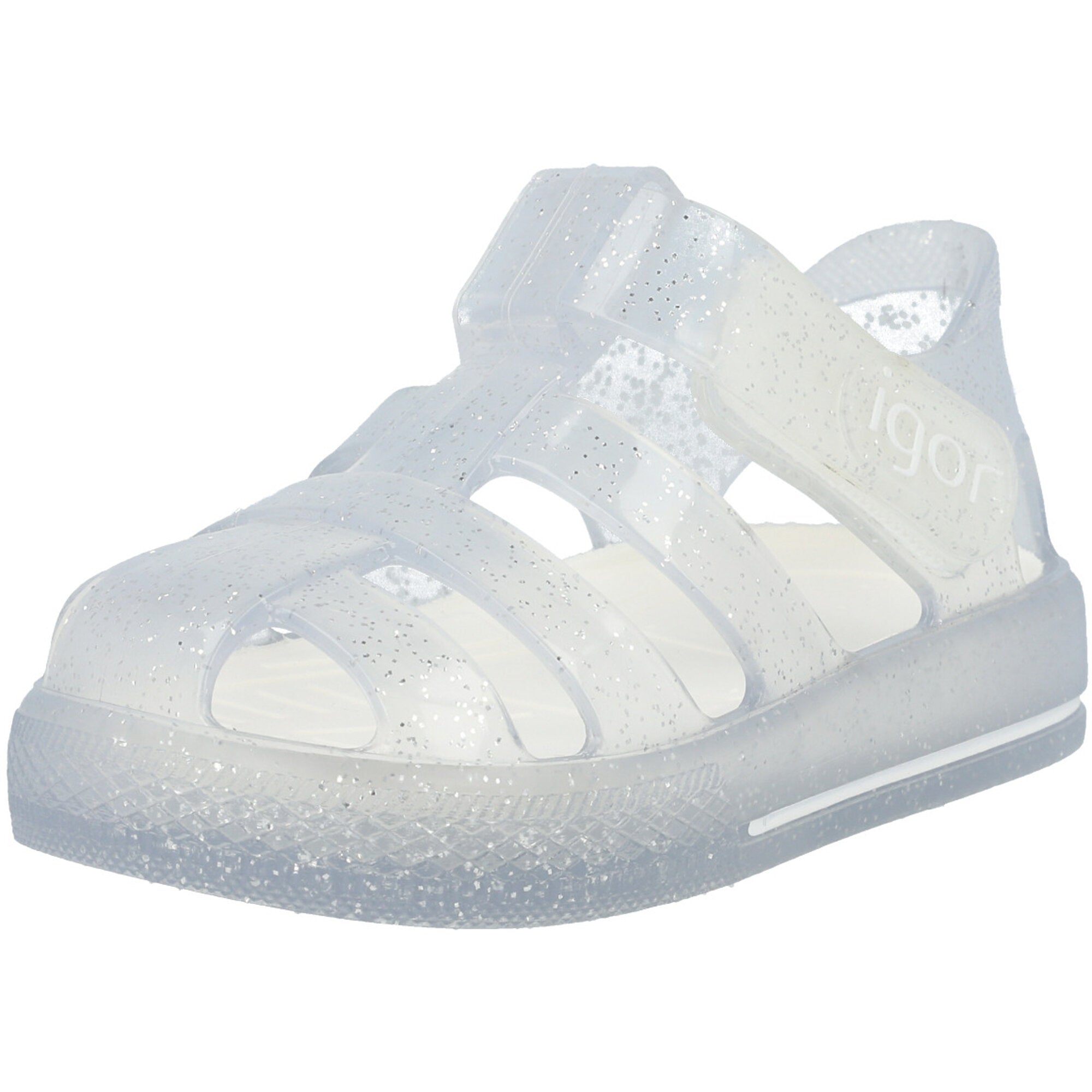 Igor Star Glitter Transparent Sandals