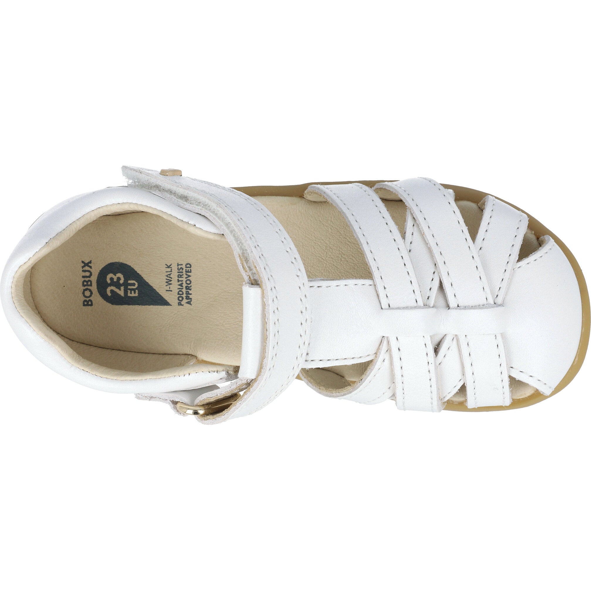 Bobux Cross Jump White Sandals