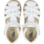 Bobux Cross Jump White Sandals