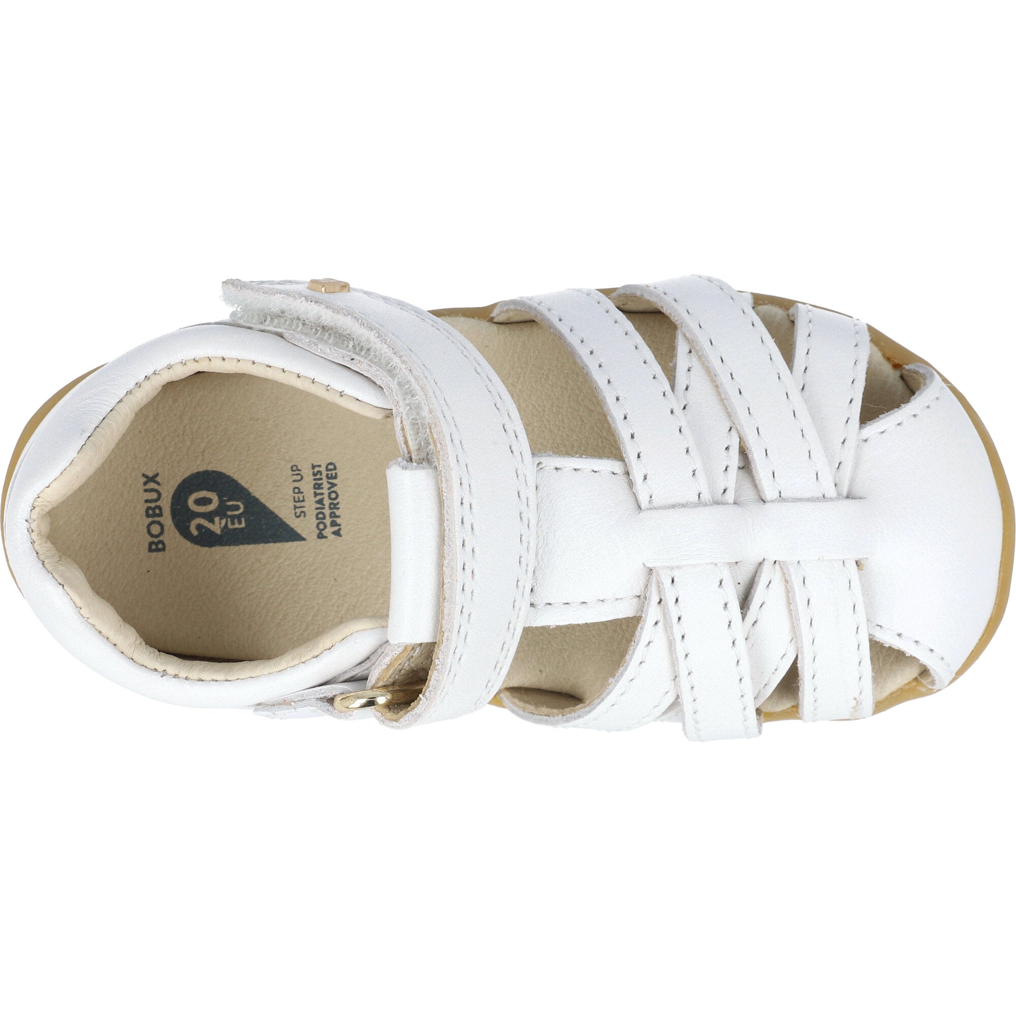 Bobux Step Up Cross Jump White Sandals