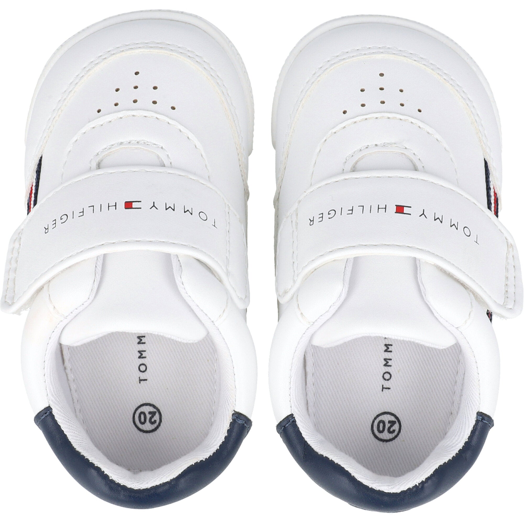 Tommy Hilfiger White Crib Shoes