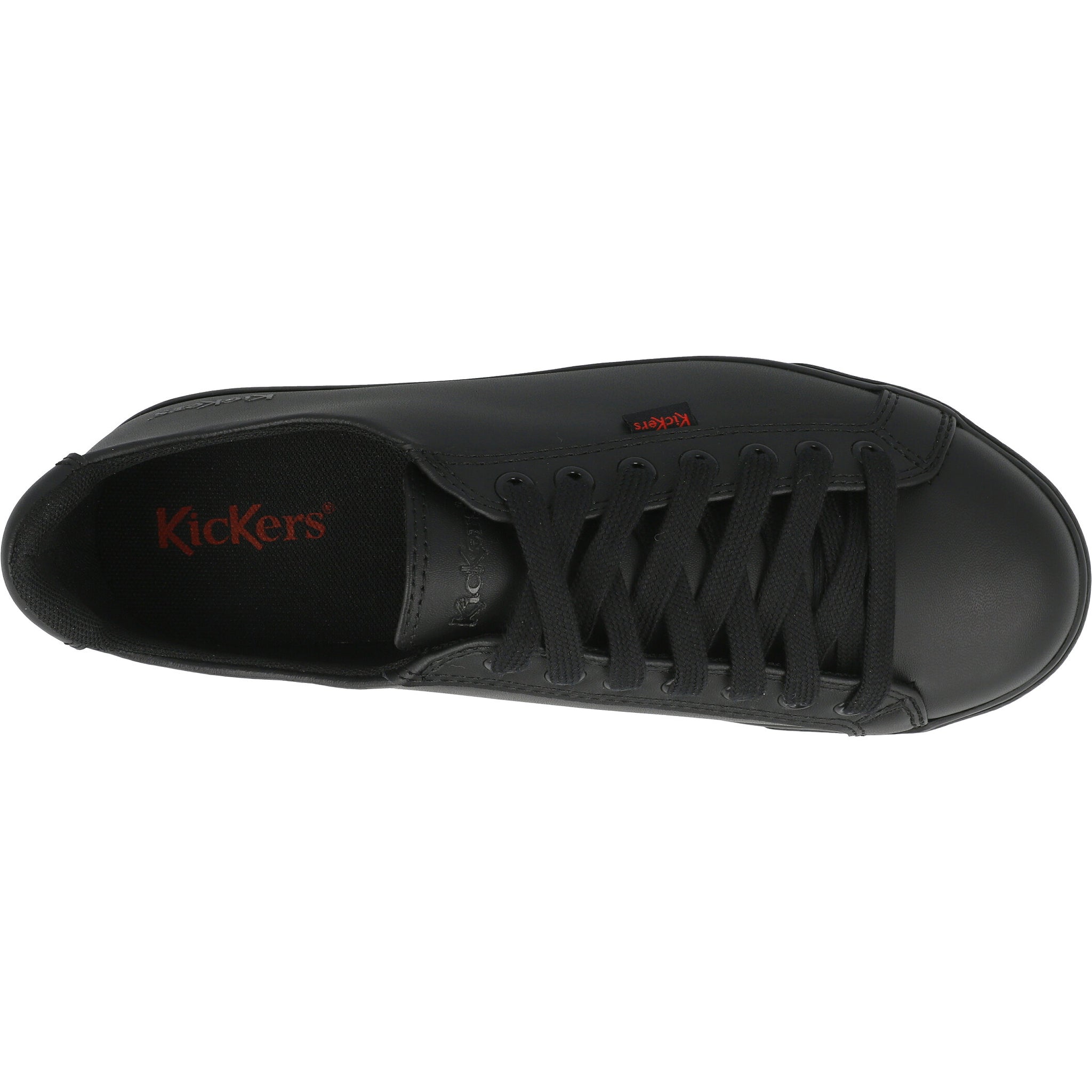 Kickers Tovni Lacer Black School Shoes