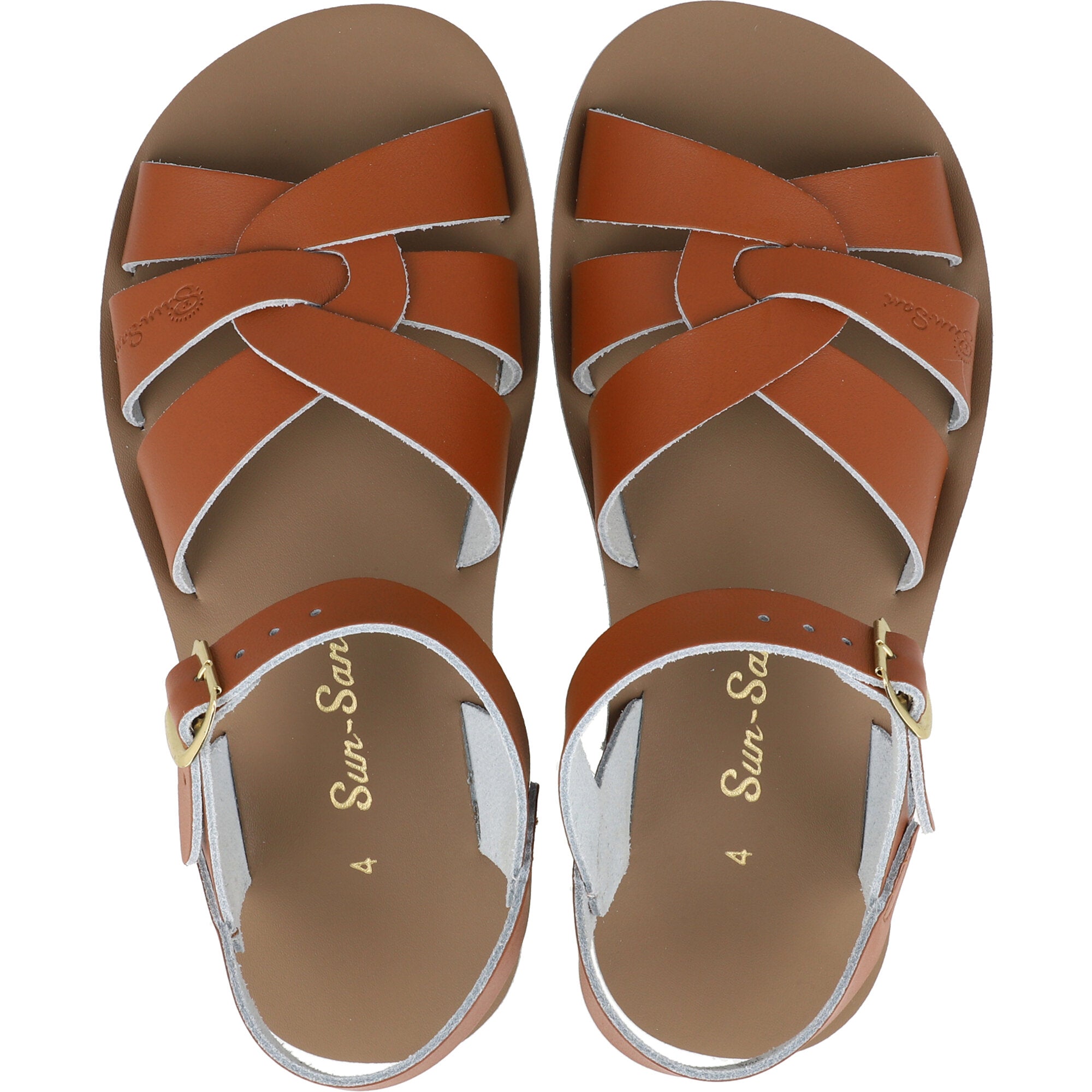 Salt-Water Sun-San Swimmer Tan Sandals