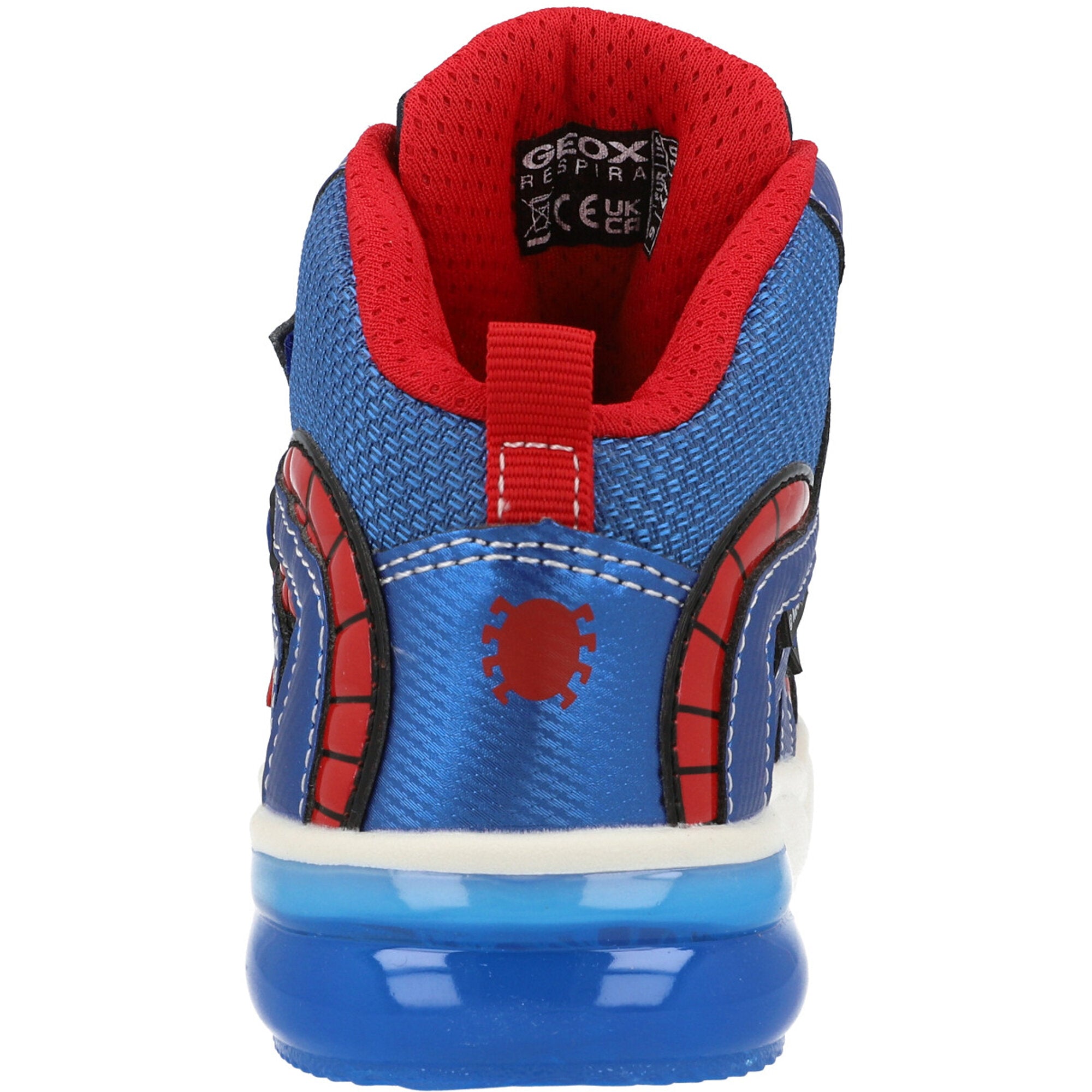 Geox Grayjay Navy Spider-Man Mid-Cut Trainers