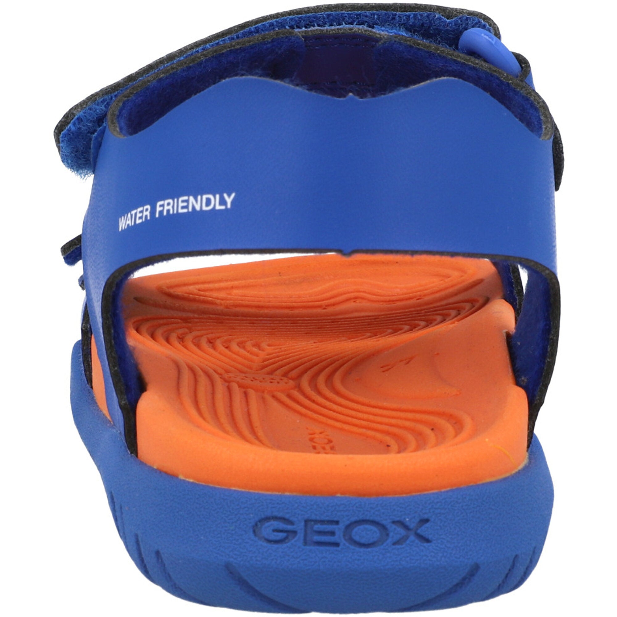 Geox Fusbetto Blue and Orange Sandals