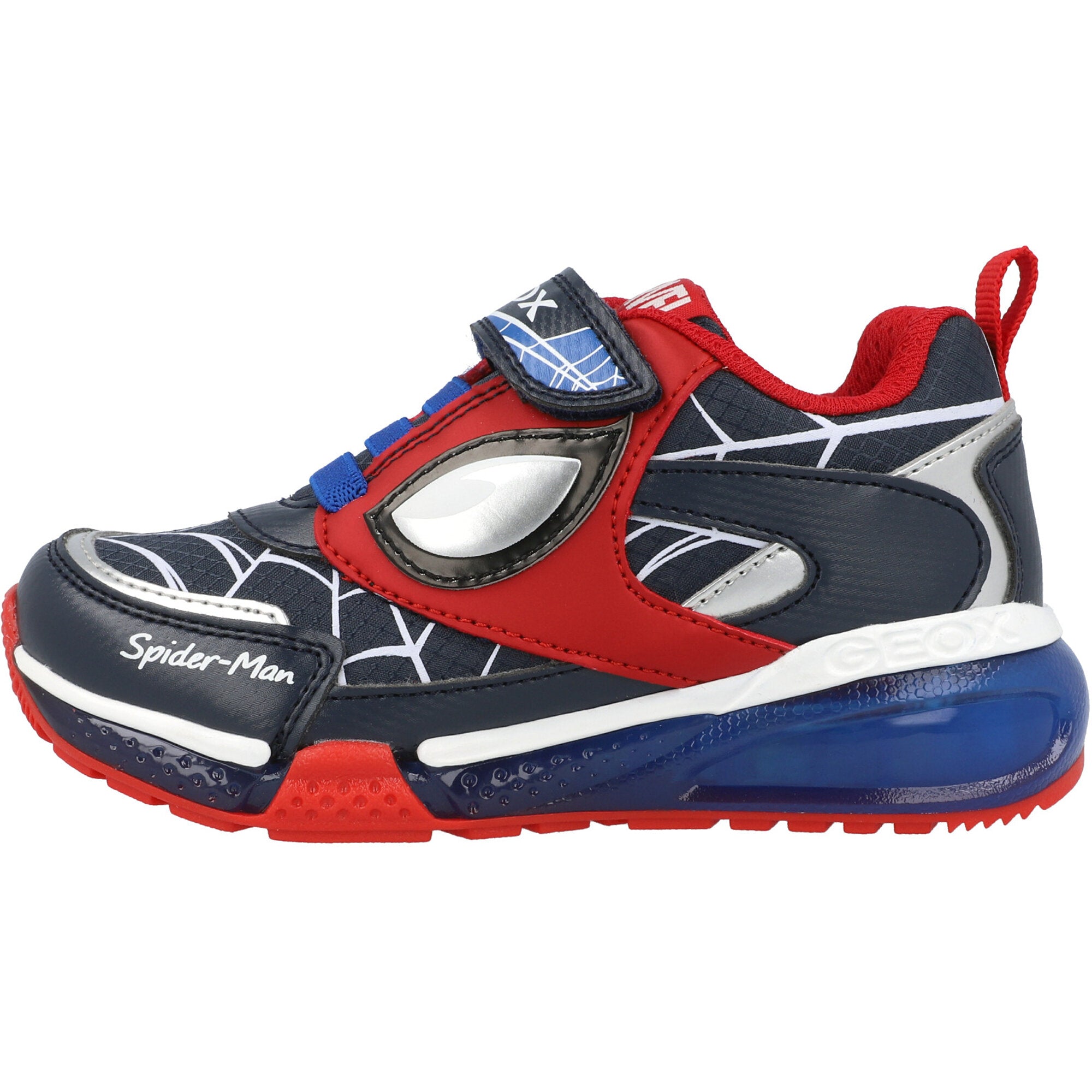 Geox Bayonyc Royal Blue and Red Spider-Man Junior Trainers