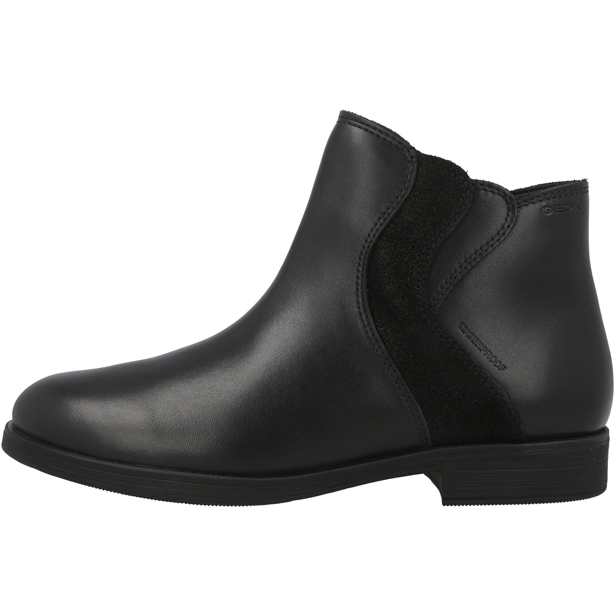 Geox Agata Waterproof Black Ankle Boots