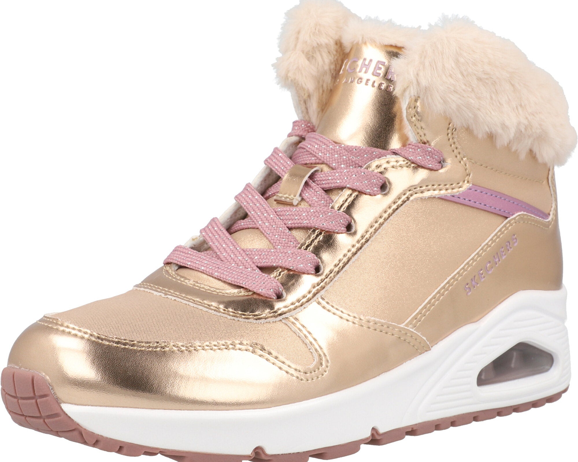 Skechers Uno Rose Gold Trainers