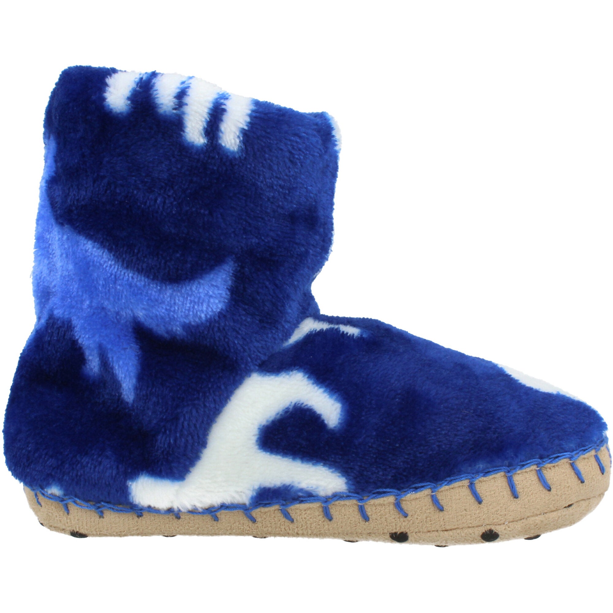 Hatley Silhouette Pups Blue Fleece Slippers