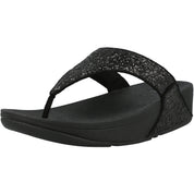 FitFlop Lulu Glitter Black Toe-Thongs