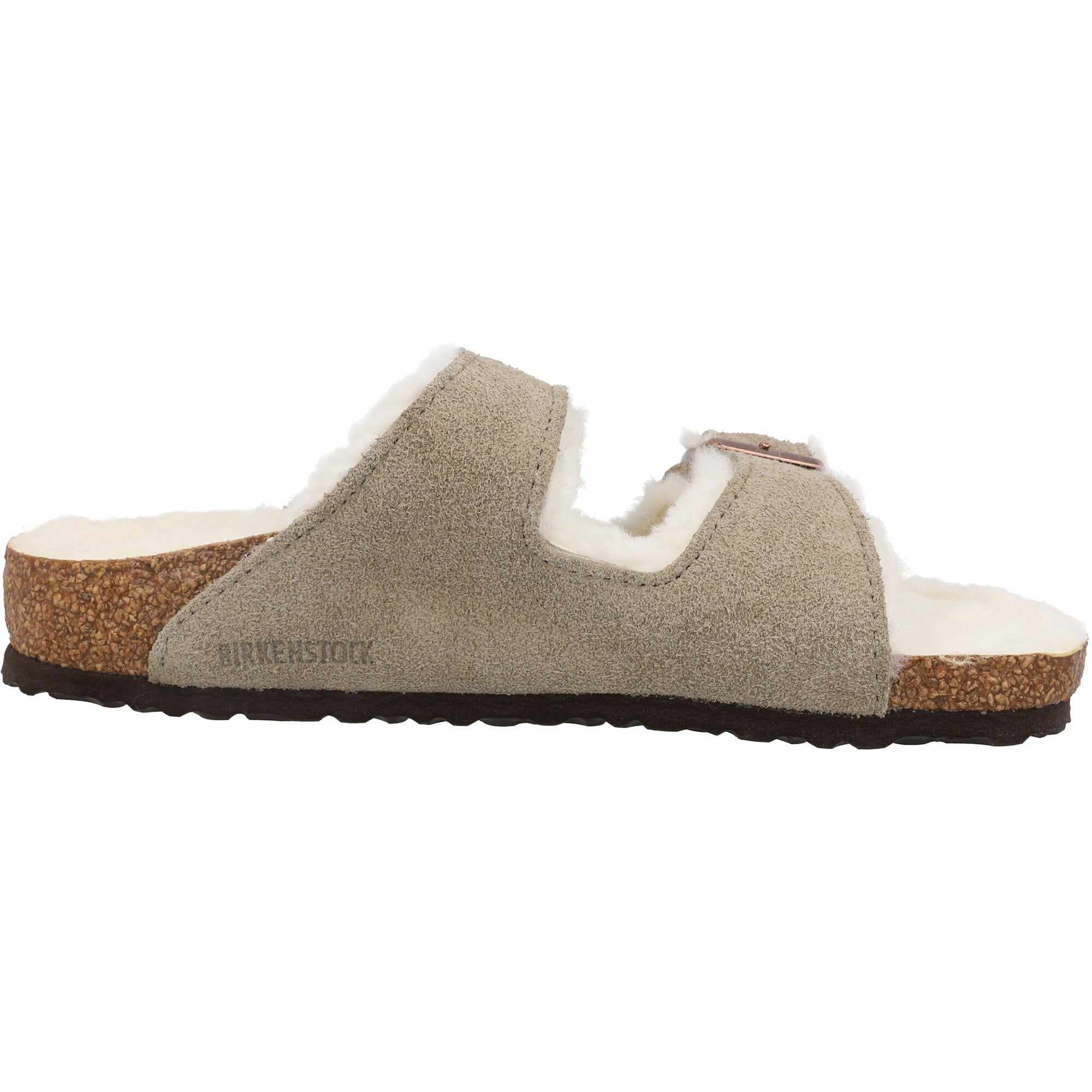 Birkenstock Arizona Shearling Taupe Kids Sandals