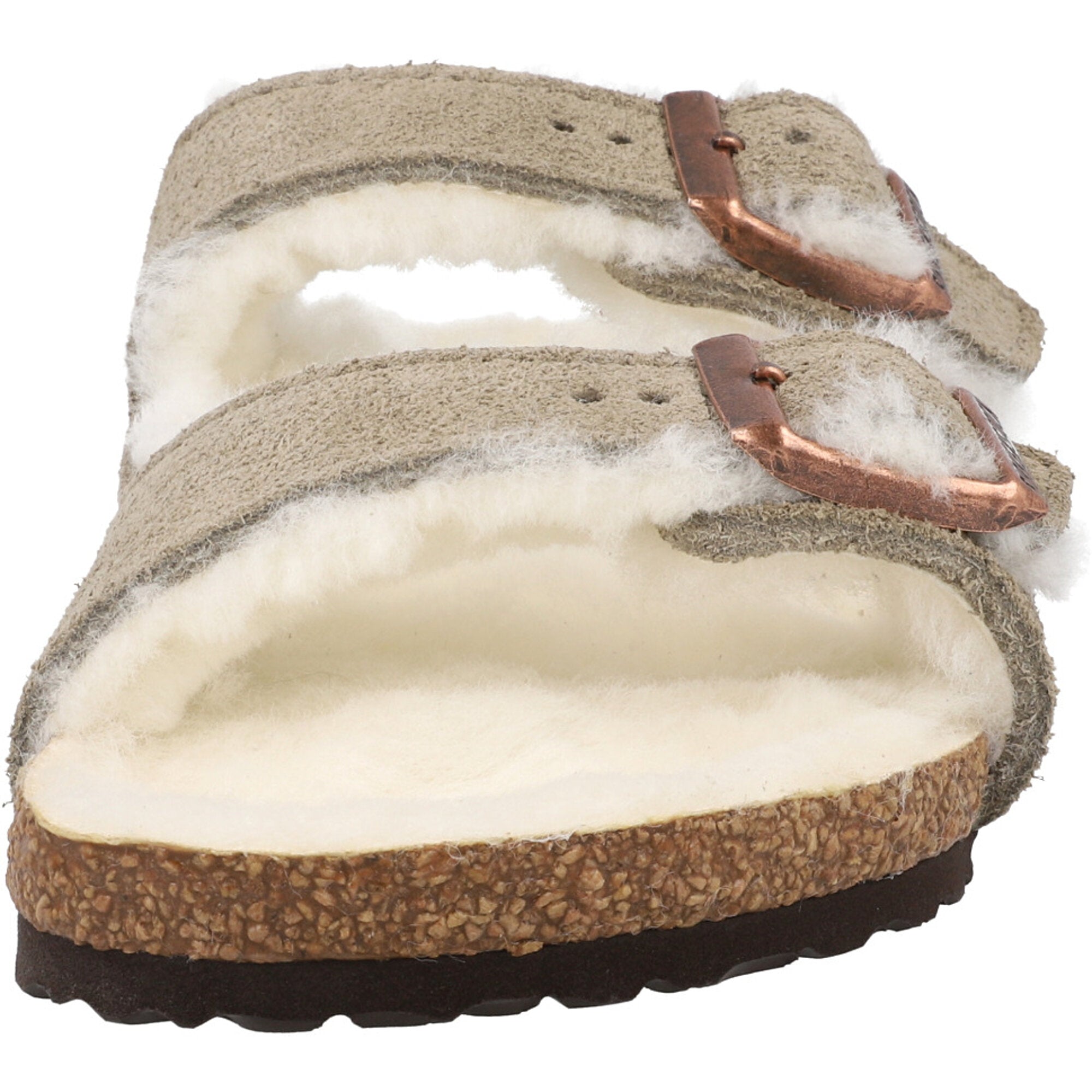 Birkenstock Arizona Shearling Taupe Kids Sandals