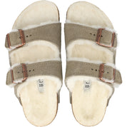 Birkenstock Arizona Shearling Taupe Kids Sandals