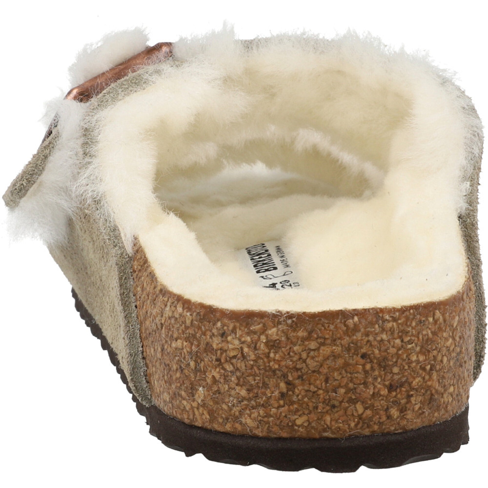 Birkenstock Arizona Shearling Taupe Kids Sandals