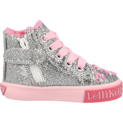 Lelli Kelly Dafne Silver Mid-Top Trainers