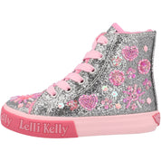 Lelli Kelly Dafne Silver High-Top Trainers